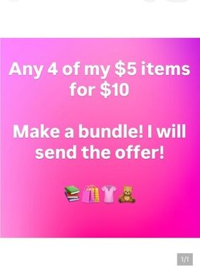 DEAL! Any 4 $5 items for $10